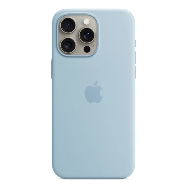 Apple iPhone 15 Pro Max silicone case - light blue