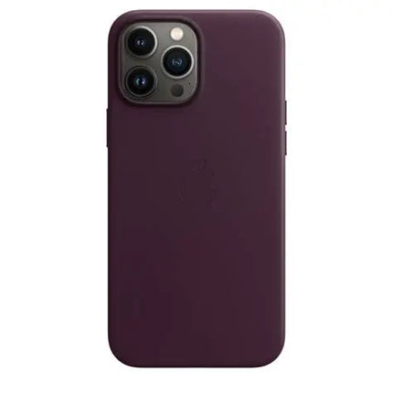 Apple iPhone 13 Pro Max Leather Case with MagSafe – Dark Cherry - Deep Red