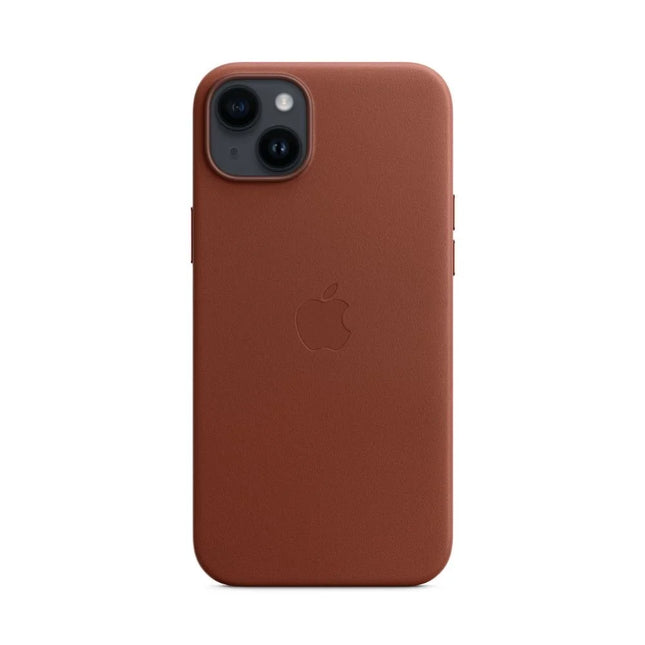 Apple leather case with MagSafe color brown - Umber