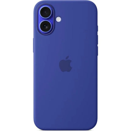 Apple iPhone 16 plus silicone case - ultra marine blue