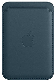 Apple Leather Card Holder with MagSafe for iPhone – Blue