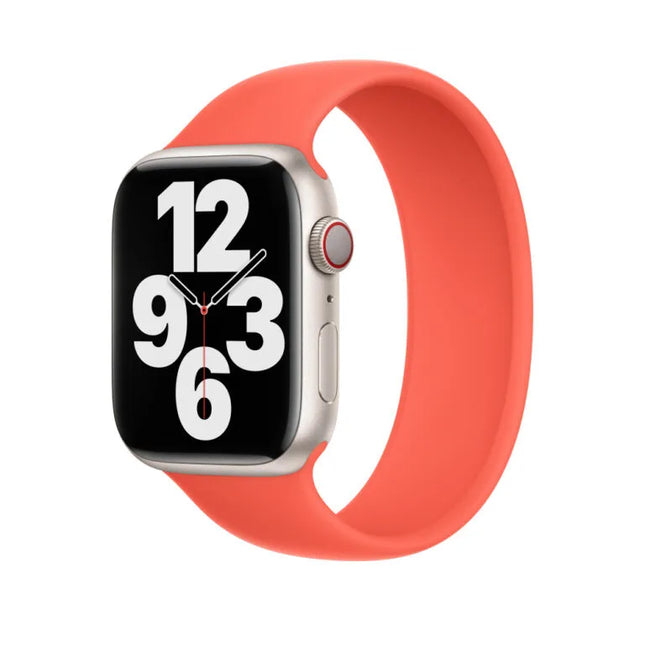 Apple silicon solo loop band - nectarine - orange