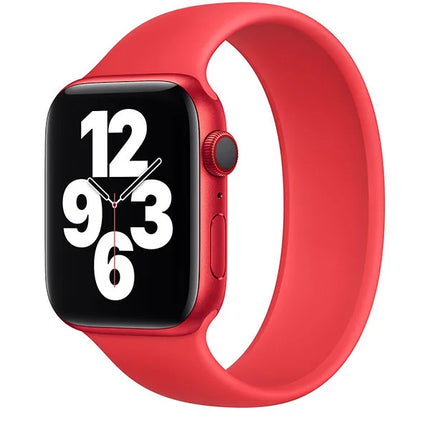 Apple silicon red solo loop | Apple watch band red
