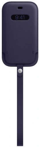 iPhone 12 mini leather sleeve deep violet (purple)