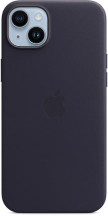 iPhone 14 Plus leather case - Midnight (black)