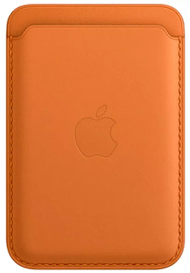 iPhone leather card holder | gold-brown