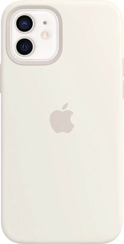 Apple Silicone Case with MagSafe for iPhone 12 and iPhone 12 Pro – White