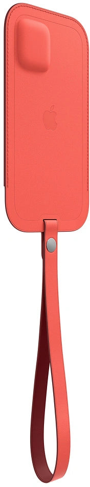 Apple Leather Case with MagSafe for iPhone 12 and iPhone 12 Pro – Pink Citrus