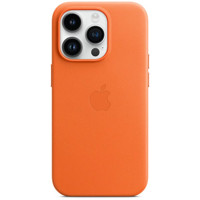 Apple iPhone 14 Pro Leather Case orange