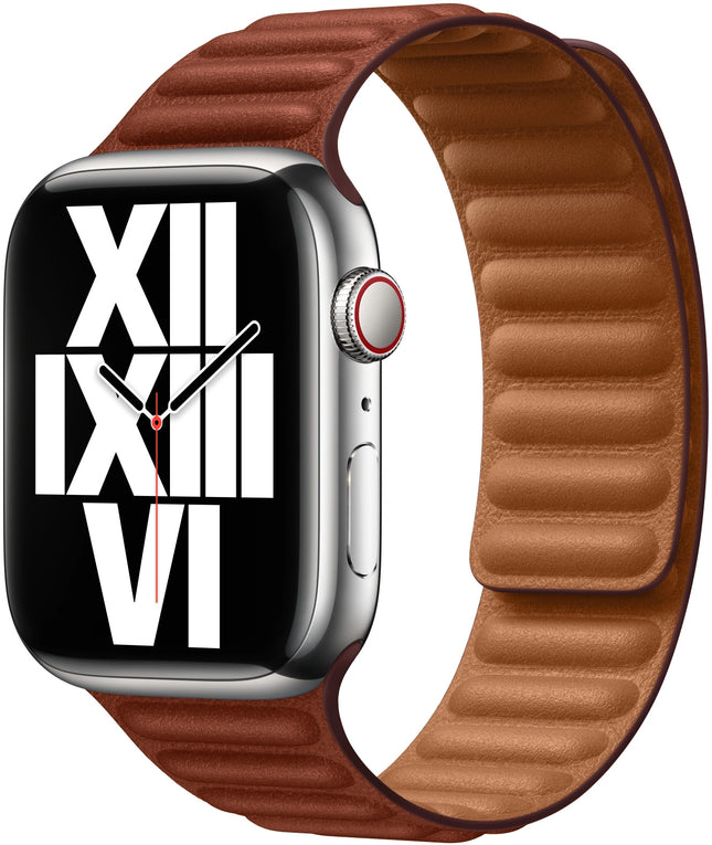 Apple Watch Leather Band 45 mm – Umber